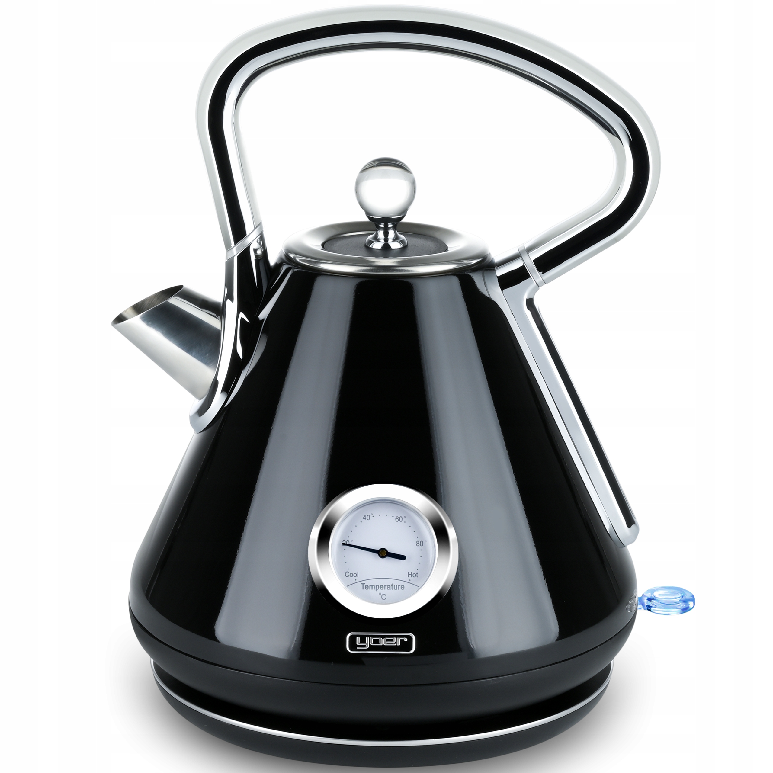 Yoer Crystal EK02BK rýchlovarná kanvica 3000 W 1,7 l čierna